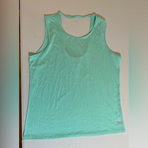 Everlast Womens Sea Foam Green Scoop Back Sleeveless Performance Top